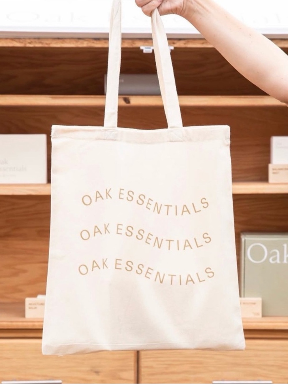 Oak Essentials Natural Canvas Tote Bag